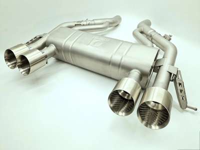 EXHAUST FULL SYSTEM DEIKIN CUSTOM PERFORMANCE MUFFLER PIPES & BUNDLE BMW M4 G82 image 2