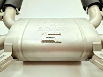 EXHAUST SYSTEM FULL DEIKIN CUSTOM PERFORMANCE MUFFLER PIPES & BUNDLE BMW M4 F82 image 3