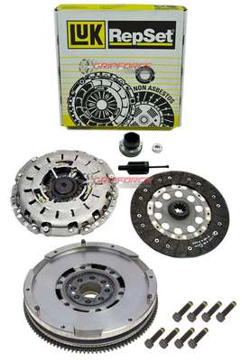 LuK Clutch Part 03-047-CP &ndash; Germany Performance Part: Yes Interchange Part Number: K70280-01, 52281206, BW03047, FX-03047R2, FX-03047R4 Flywheel Material: DMF CAST IRON Modified Item: No Custom Bundle: No Manufacturer Part Number: 03-047-CP; DMF019-CP Disc Material: Organic Clutch Disc Style: Full Face Rigid Disc Pressure Plate Type: Self-Adjusting Surface Finish: Ultra Fiber Organic / Ductile Iron / Cast Iron Bundle Listing: Yes Other Part Number: BMK1004 DMF019 Clutch Material: Organic Warranty: Yes Brand: LuK Manufacturer Warranty: 1 Year &ndash; Fits 99-03 BMW Z3 Z4 325 325i 323 323i 323ci 525 525i 2.5L