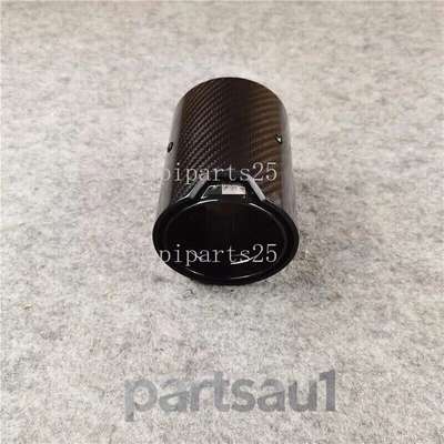 For BMW M3/M4/M5 1Pcs Real Carbon Fiber M Sport Exhaust Tips Black on Black.