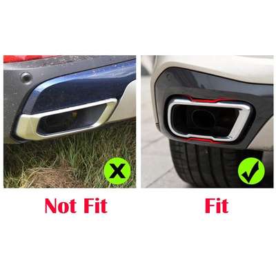 Steel Black Exhaust Muffler Tail Pipe Cover For BMW X5 G05 X6 G06 X7 G07 2019-23 image 2