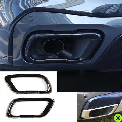 Steel Black Exhaust Muffler Tail Pipe Cover For BMW X5 G05 X6 G06 X7 G07 2019-23