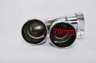 Exhaust tips dual tailpipe trims for BMW 1 series F20 F21 M Performance 152644 image 3