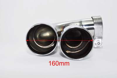 Exhaust tips dual tailpipe trims for BMW 1 series F20 F21 M Performance 152644 image 5