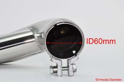 Exhaust tips dual tailpipe trims for BMW 3 series F30 F31 “M Performance” Look image 4