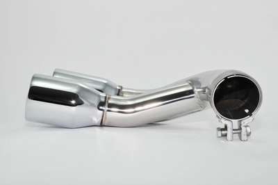 Exhaust tips dual tailpipe trims for BMW 3 series F30 F31 “M Performance” Look image 4