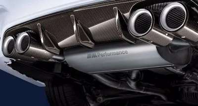 BMW F80 F82 F83 M3 M4 2015+ OEM M Performance Exhaust Retrofit With Carbon Tips image 2