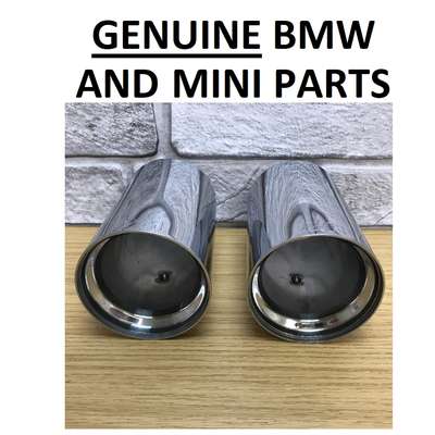 Genuine BMW F30 F22 F34 etc, M Performance Exhaust Trims 18302354364. PAIR. 29B3