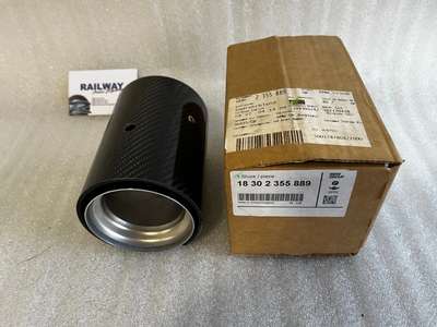 NEW OEM BMW 2 3 4 5 6 "F" Series Carbon Fibre Finish M Performance Exhaust Ti...