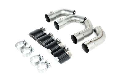 BMW Genuine M Performance F95 X5M F96 X6M Carbon Fiber Titanium TAILPIPE SET NEW image 3