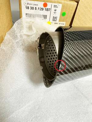 Genuine BMW G87 G80 M3 G82 G83 M4 M Performance Tailpipe Trim Carbon Fiber READ! image 3