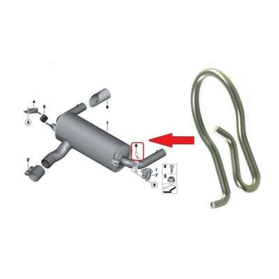 EXHAUST FLAP CONTROL VALVE ACTUATOR CLIP FIXING FOR BMW 1 2 3 4 5 SERIES image 2