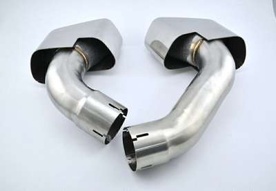 1Pair Car Rear Bumper Exhaust Tip Muffler Pipes For BMW F15 X5 E70 2014 2015 NI image 5