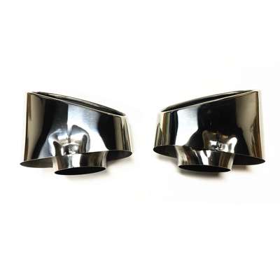 2PCS Exhaust Muffler Silencer Pipe FOR BMW X5 Oblique 2008-2013 SS Material B114 image 2