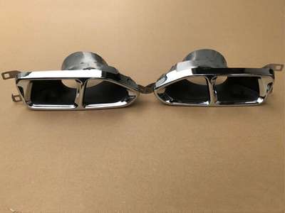 Car Dual Tail Exhaust Muffler Pipe Tips For BMW M760 G 12 2017-2019 2018 M Sport image 3