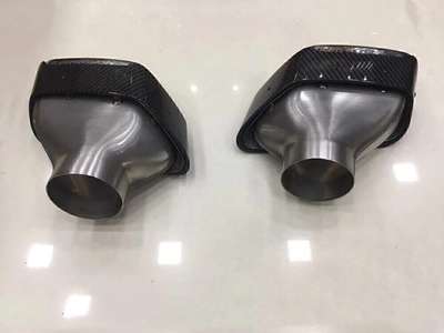 Carbon Fiber Exhaust Muffler Pipe For 2019 BMW 5-Series G30 G30 2PCS AM image 5