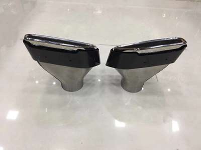 1Pair Carbon Fiber Rear Exhaust Muffler Pipe For 2019 BMW 5-Series G30 G30 2PCS image 5