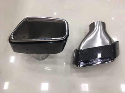 1Pair Carbon Fiber Exhaust Muffler Pipe Tip For 2019 BMW 5-Series G30 G30 image 3