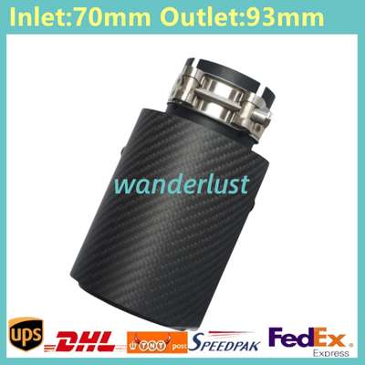 1PCS Matte Black Carbon Fiber Exhaust Tip For M Performance BMW ID:70mm OD:93mm image 4