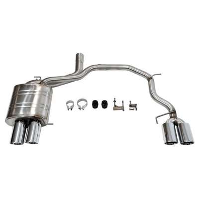 BMW 5 Series F10 523i Performance Exhaust Muffler with Dual Chrome Tips M5 Style image 2
