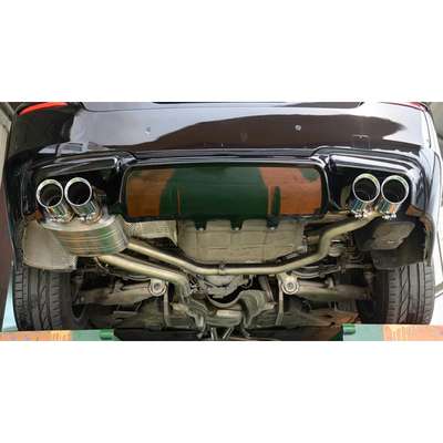 BMW 5 Series F10 523i Performance Exhaust Muffler with Dual Chrome Tips M5 Style image 4