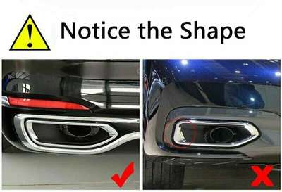 Black Steel Exhaust Muffler Tail Pipe Cover For BMW 7 Series G11 G12 2016-2018 image 3