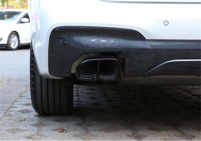 For BMW X3 G01 X4 G02 2018-21 Steel Gloss Black Exhaust Silencer En... image 5