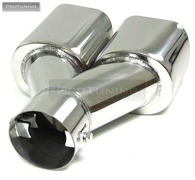 Exhaust Muffler Extension/ Tail pipe Tip 65 x 90 mm For BMW E38 image 4
