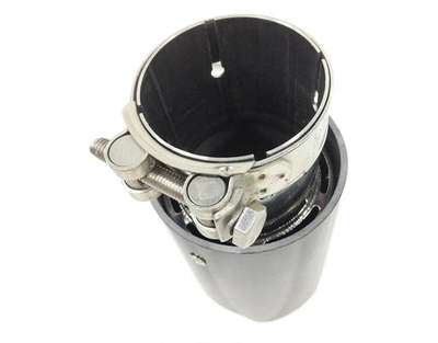 2PCS Silver+ Carbon Fiber Exhaust Tip For M Performance BMW Universal Pipes image 3