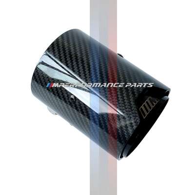 2x BMW M Performance Carbon Fibre Exhaust Tips Inlet63mm Lenght120mm Outlet93mm image 3