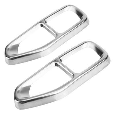 Chrome Steel Exhaust Muffler Tail Pipe Cover For BMW 7 Series G11 G12 2016-2018 image 5