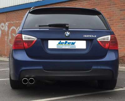 Jetex Performance DPF Back Exhaust Twin Round 80mm Tips for BMW 318D 320D E90 image 4