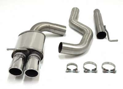 Jetex Performance DPF Back Exhaust Twin Round 80mm Tips for BMW 318D 320D E90 image 5
