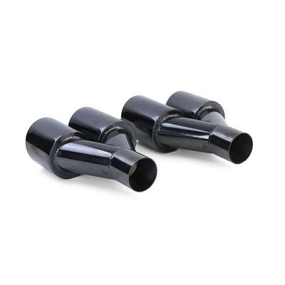 Smoked Black Gloss Exhaust Muffler Tips 4 x 89 mm For BMW F12 F13 F06 image 5