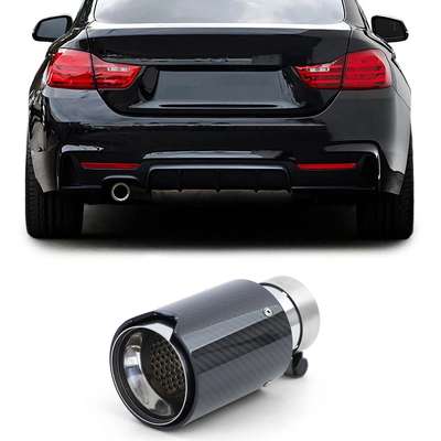 Carbon Black Performance Exhaust Muffler Tip 93mm x 181mm for BMW 3er 4er F30
