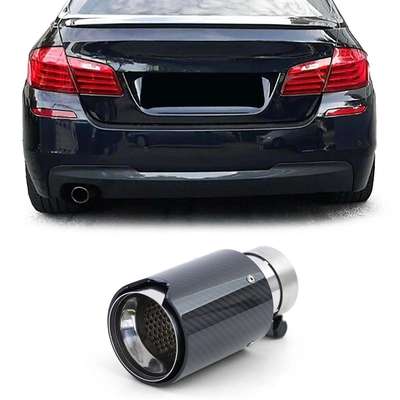 Carbon Black Performance Exhaust Muffler Tip 93mm x 181mm for BMW 5er F10 F11