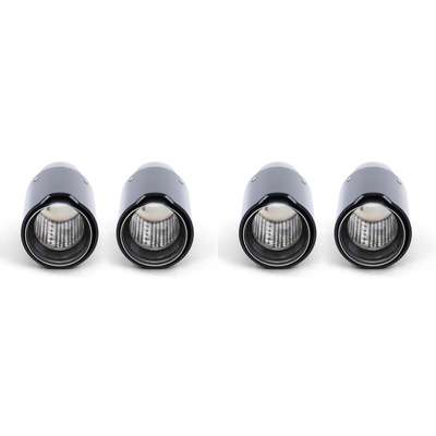 4x Carbon Black Performance Exhaust Muffler Tip 93mm x 181mm for BMW 2er F22 F23 image 4