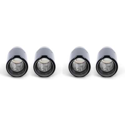 4x Carbon Black Performance Exhaust Muffler Tip 93mm x 181mm for BMW 5er F10 F11 image 4