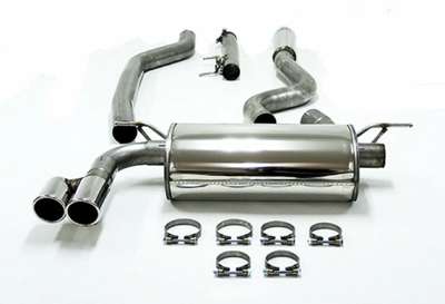 Jetex Performance Cat Back Exhaust Twin Round 80mm Tips for BMW 320i 420i F30 36 image 3