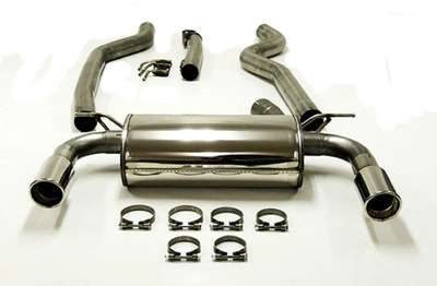 Jetex Performance Cat Back Exhaust Twin Round 100mm Tips for BMW 320i 420i 2.0T image 4