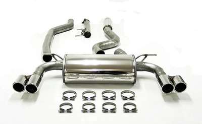 Jetex Performance Cat Back Exhaust Quad Round 80mm Tips for BMW 320i 420i 2.0T image 2
