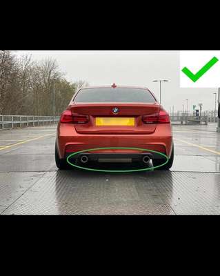 60MM M PERFORMANCE LOGO CARBON EXHAUST TIPS M135i M140i M235i M240i F20 F23 F30 image 4