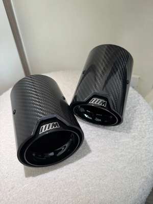 60MM M PERFORMANCE LOGO CARBON EXHAUST TIPS M135i M140i M235i M240i F20 F23 F30 image 5
