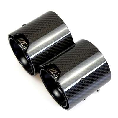 60MM M PERFORMANCE LOGO CARBON EXHAUST TIPS M135i M140i M235i M240i F20 F23 F30