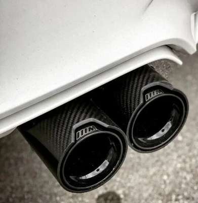 70mm M PERFORMANCE MPE CARBON EXHAUST TIPS 535 F10 640 F12 X4 F26 M2 M3 M4 M5 M6 image 2
