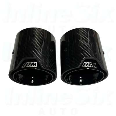 70mm M PERFORMANCE MPE CARBON EXHAUST TIPS 535 F10 640 F12 X4 F26 M2 M3 M4 M5 M6