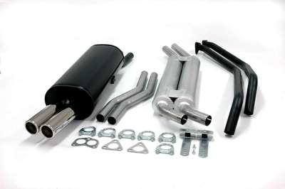 Jetex Performance Exhaust System Twin Tips for BMW 3 Series 320i 323i 325i E30