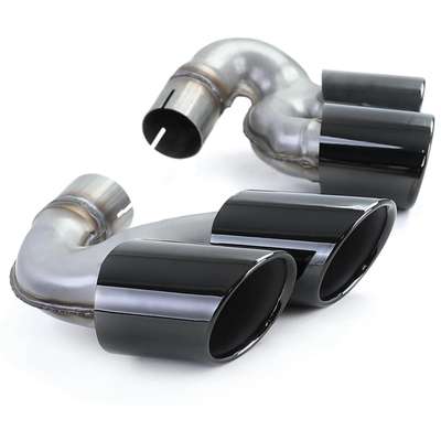 Dual Pipe Exhaust Tips Performance Black 40i For BMW X5 G05 / X6 G06 / X7 G07 image 3