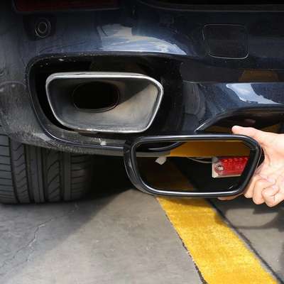 Steel Rear Exhaust Muffler Tail Pipe Cover For BMW X5 F15 X6 F16 M Sport 2014-18 image 5