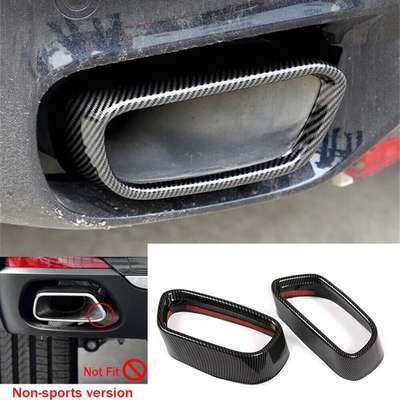 Steel Rear Exhaust Muffler Tail Pipe Cover For BMW X5 F15 X6 F16 M Sport 2014-18